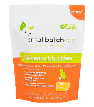 SMALLBATCH Cat Frozen Chicken Sliders 3lb