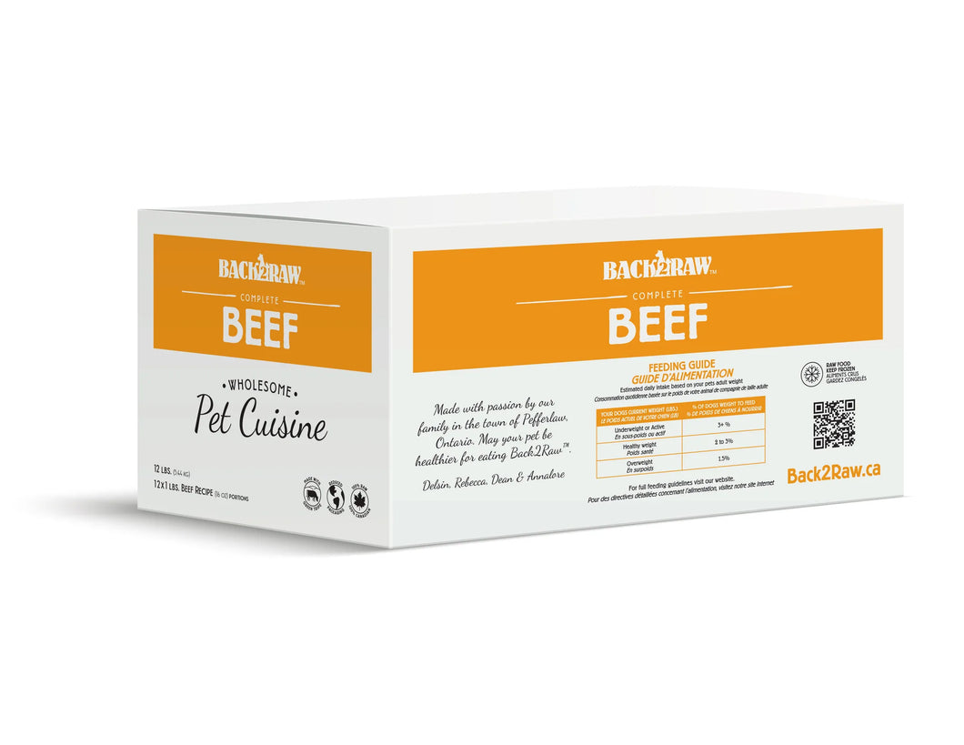BACK2RAW Complete Beef 12lb BOX