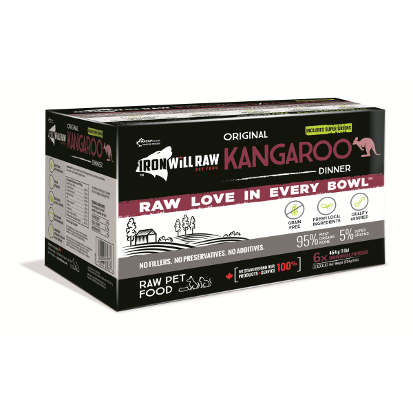 Iron Will Raw Dog GF Original Kangaroo Dinner 6lb