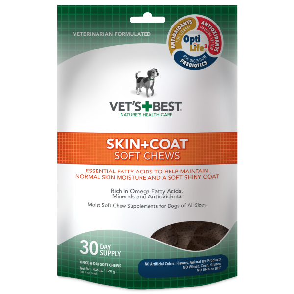 Vet's Best Dog Skin & Coat Soft Chews 30 ct