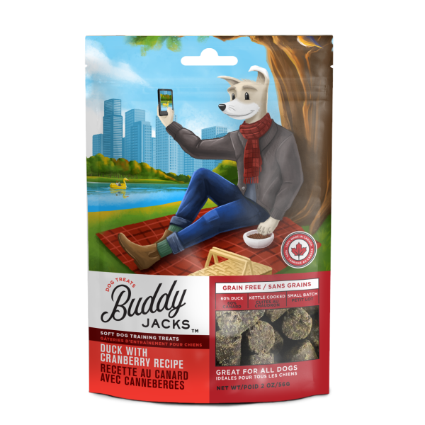 Buddy Jack's Dog Treats GF Duck & Cranberry Recipe 56 g