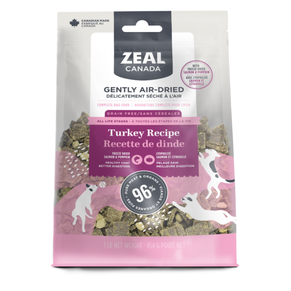 Zeal Canada Dog GF Air-Dried Turkey w/ Freeze Dried Salmon & Pumpkin