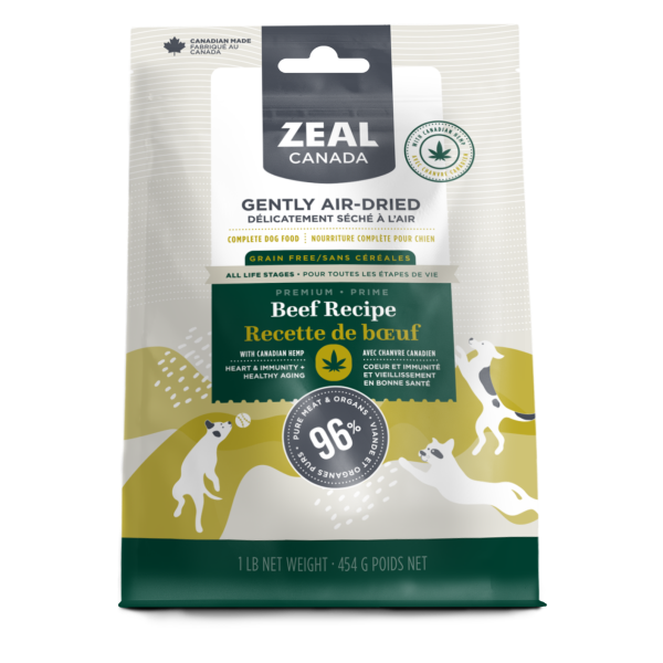 Zeal Canada Dog GF Air-Dried Beef & Hemp 454 g