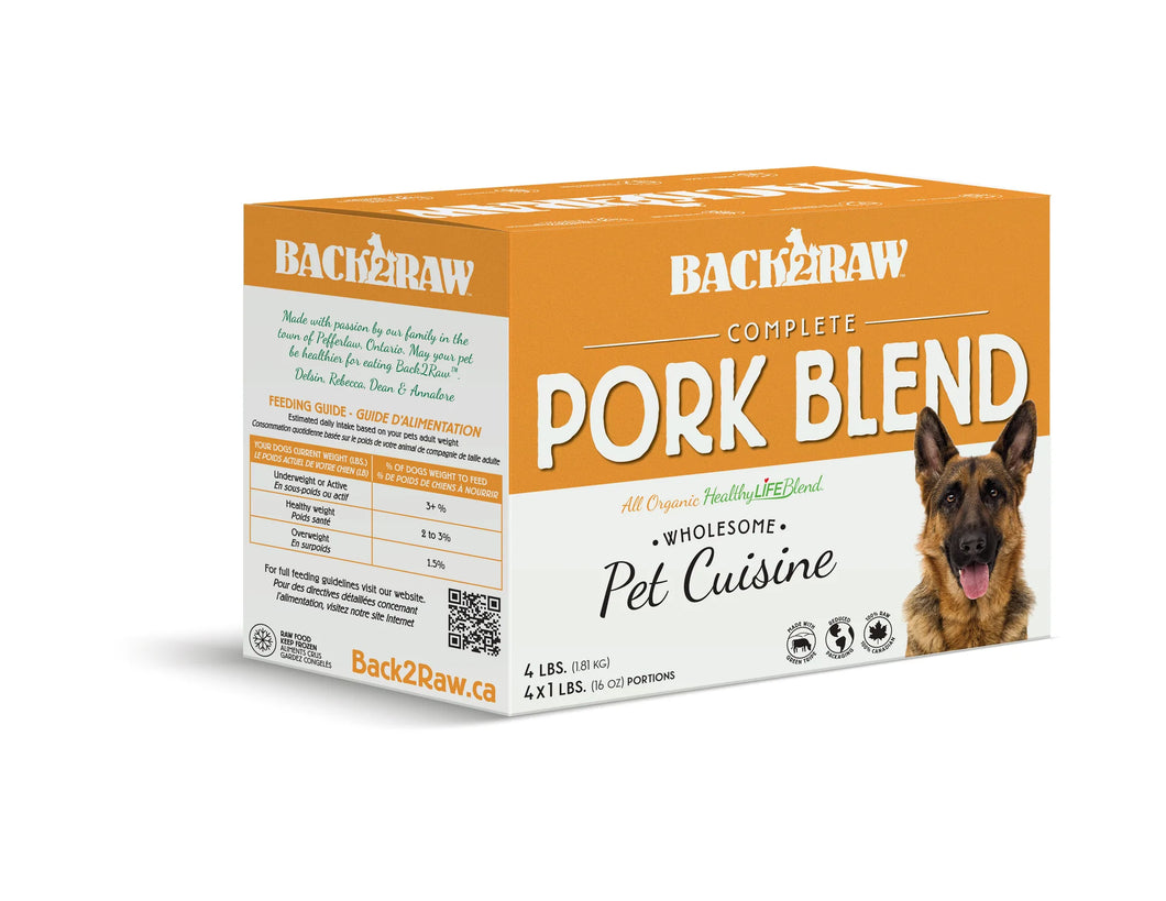 BACK2RAW Complete Pork Blend 4LB BOX (3 PACK)