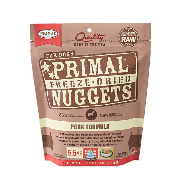 Primal Dog Freeze Dried Pork Nuggets