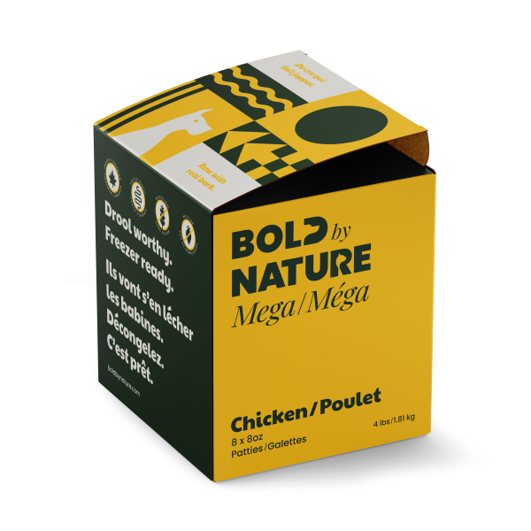Bold by Nature Dog Mega Chicken Patties
