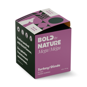 Bold by Nature Dog Mega Turkey Patties