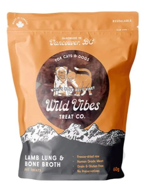 Wild Vibes Treat Co. Lamb Lung & Bone Broth