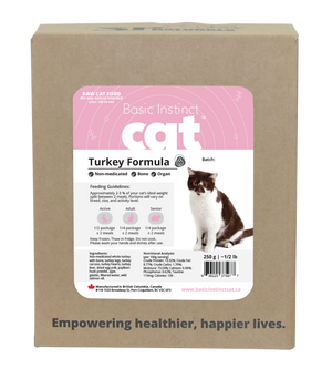 Basic Instincts Cat Non-medicated Turkey Formula w/ Bone 1lb