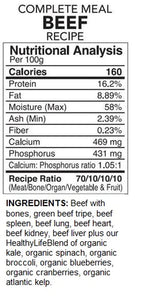 BACK2RAW Complete Beef 12lb BOX