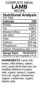 BACK2RAW Complete Lamb 12lb BOX