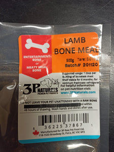 3P Naturals Lamb Bone Meal 500g