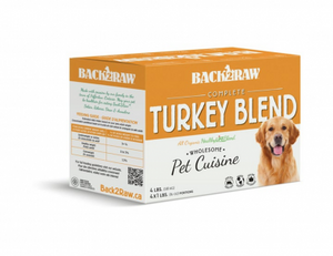 BACK2RAW Complete Turkey Blend 4LB BOX (3 PACK)