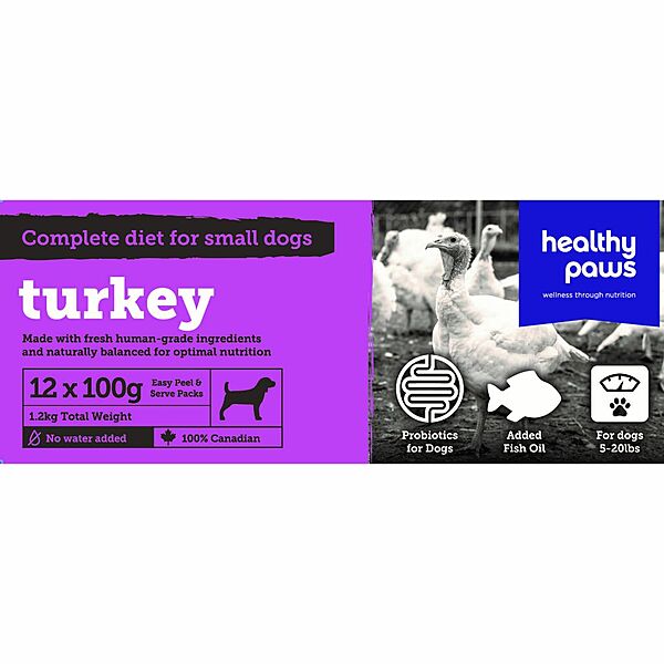Healthy Paws Canine Complete Turkey Dinner